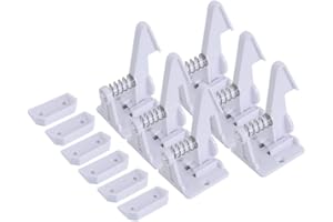 Simmpu Blocca Cassetti per Bambini,Cassetti per la Sicurezza dei Bambini,Armadi di Sicurezza per Bambini,Design Invisibile,Non Servono Fare Foratura,Mantiene la Bellezza Originale del Mobile(6Pezzi)