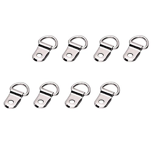 eBoot  D-Ring Bilderrahmen Bild Aufhänger Single-Loch mit Schrauben (100 pcs)