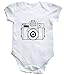 HippoWarehouse ILLUSTRATED CAMERA baby vest boys girls