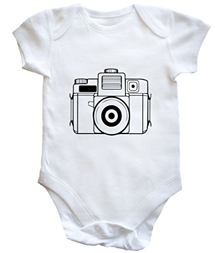 HippoWarehouse ILLUSTRATED CAMERA baby vest boys girls