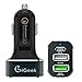 Produktbild CHGeek KFZ Ladegerät Quick Charge 2.0 42W 3-Port USB Typ C Auto Ladegerät Adapter mit Smart 2.4A USB Port für iPhone, Samsung, iPad und mehr -CH03