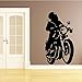 Produktbild ljradj Motorrad Mann Wandaufkleber Europäische Tapete Dekoration Zubehör Für Abnehmbare Schlafzimmer Selbstklebende Wandkunst PVC   XL 58 cm X 105 cm