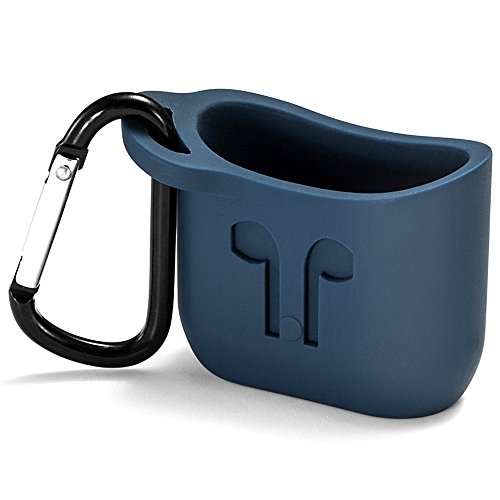 Preisvergleich Produktbild Runtenic Airpods Hülle Silikon Tasche für Apple AirPods Schock Schlagfest Abdeckung Schutzhülle Soft Case Cover für Apple In-Ear Bluetooth AirPods Apple Airpods Zubehör (Blue)