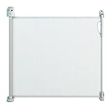 Gaterol Active Pro Weiß – Schickes ausziehbares Treppenschutzgitter und Türschutzgitter Rollo mit Quick Pass und Verschlussautomatik bis 120cm