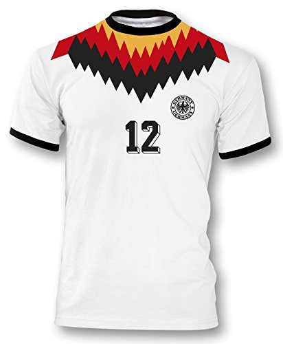 Luckja EM 2016 Deutschland Retro-Trikot von 1994 mit Wunschnummer und Wunschname Motiv 16