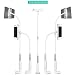 Produktbild HeHe Cell Phone & Tablet Stand, Adjustable & Detachable Mount Holder with Bracket for 4-11 Inches, About 84cm Overall Length Apple or Android Devices (iPhone, iPad, iPod etc.), Gold