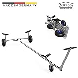 Professionelle Gummiauflagen SUPROD Slipwagen, Bootswagen, Handtrailer, faltbar, TR260-L, schwarz/blau