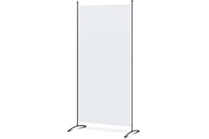 ‎ANGEL LIVING Angel Living Paravent 1 Teilig,Trennwand Raumteiler Paravent Raumteiler Innen Sichtschutz Wandschirm für Büros Balkon Schlafzimmer Außengarten (Weiß, 80x180cm)