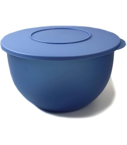 Tupperware Junge Welle Schüssel mit Deckel Servierschüssel Servieren (dunkelblau, 4,3 Liter) Baby