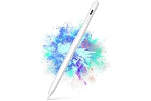VINIFREDY Aluminium Stylus Pen For Apple iPad Pro/Air(2018-2022), Palm rejection comes with Charger and with 2 Replacement Tips, A Substitute For Apple Pencil, With Tilt Bold Function, Palm Rejection (Black)
