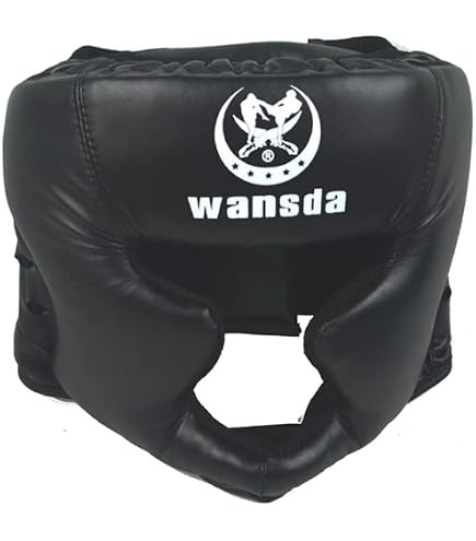 Lot 3 Casques Boxe Grill MMA Entraînement - Protection Visage Oreilles Cuir Renforcé Sparring Kickboxing Muay Thai