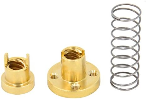 Qipang T8 Anti backlash Spring Loaded Nut Elimination Gap Nut for 8mm ACME Threaded Rod Lead Screws