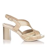 sandalias pitillos  PITILLOS 5582 Sandalia Piel Plataforma Mujer Oro 38