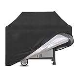 Einfache Reinigung - Die BBQ Grill Abdeckhaube ist einfach zu verwenden und säubern.Nur pad Griffe und Klettbänder werden sicher auf dem Grill gehalten.Griffe sind leicht zu bewegen.Die BBQ Grill Abdeckhaube ist extrem leicht zu reinigen, mit dem Schlau zu gießen und in der Sonne zu trocknen.