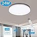 Produktbild LED Deckenleuchte Dimmbar mit Fernbedienung, 24W Wohnzimmerlampe Decke, Super Dünn für Wohnzimmer, Schlafzimmer, Kinderzimmer, Küche, Bad, Balkon