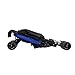 Obaby Apollo Twin Stroller with Black Footmuffs (Blue/Black/Grey)