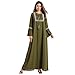Produktbild YUAN Damenkleider  Muslim Retro Druck lose Maxikleid Stickerei Abaya Jilbab Kaftan