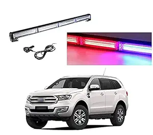 PRIKNIK Car Emergency Strobe Police Light LED Flasher Warning Beacon Hazard Caution Light Bar Compatible with Ford Endeavour