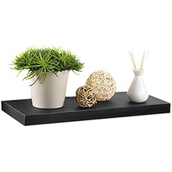 Modul'Home 6RAN791NR Etagère Flottante Panneau/MDF Noir 50 x 22,8 x 3,4 cm