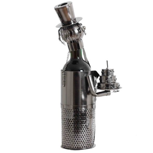BRUBAKER Flaschenhalter Geburtstag Metall Skulptur Geschenk - 3