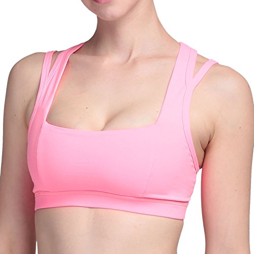 Damen Yoga Sport-BH Gepolstert T-Rücken ohne Bügel - 3