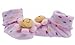 Double Baby Indoor Anti-slip Warm Knitting 3D Socks Pink Flower 0-12 Moths