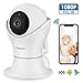 Price comparison product image HUMGOO Wireless IP Camera, HD 1080P WiFi Pet Camera Surveillance Security System Video Recording P2P Two Way Audio Night Vision Motion Detection, Pan,Tilt,Zoom Wireless Camera