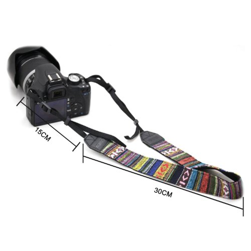 ZeWoo Kameragurt – N0101 / Retro Aztec Tribal Streifen – für alle SLR DSLR Digitalkamera Schultergurt Neck Strap - 2