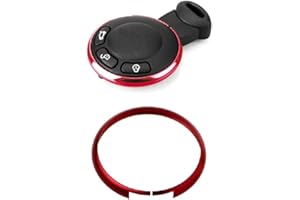 BOGOOBOGOO BoGoo Smart Key Fob Aluminium Replacement Ring Rim Trim Cover Compatible with Mini Cooper