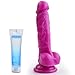 Produktbild Realistic Ultra-soft Dildo for Beginners with Flared Suction Cup Base for Hands-free Play, Flexible Dildo with Curved Shaft and Balls for Vaginal G-spot and Anal play 6.7 Inch(FDA Approved)