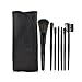 Low-cost sales makeup tools 7pcs Both portable makeup brush set, Soft hair brand BLACK makeup brushes professiona