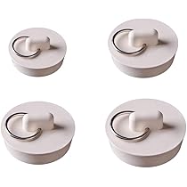 4 Pcs Universal Sink Plug, Rubber Bath Plug For Kitchen Sink, Bathroom, Bathtub, Drain Stopper With Hanging Ring, Sink Plug Replacement For Basin