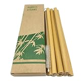 Material: esta pajita está hecha de bambú y es un material biodegradable. Es un sustituto eficaz de las pajitas de plástico y puede reducir la contaminación.