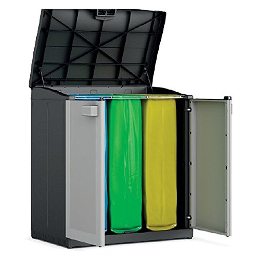 Kis Kunststoffschrank „Compact Store recycling, 1 Stück, schwarz / hellgrau, 9961200 0270 01 - 2