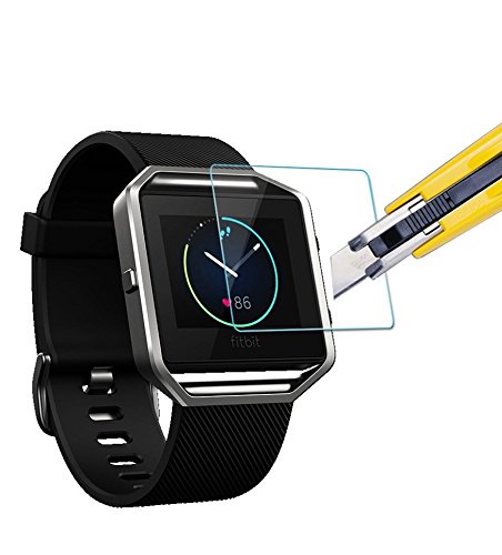 Fitbit Blaze temperiert Glasschutz, [2 Pack] KIMILAR Premium HD Clear Folie / Ultra High-Definition-unsichtbar und Anti-Blase-Crystal-Schild - 5