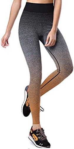 June Julien Women Very Comfortable Pantyhose Sports Running Workout Good Elasticity yuga Legging Pants (Medium, Orange)
