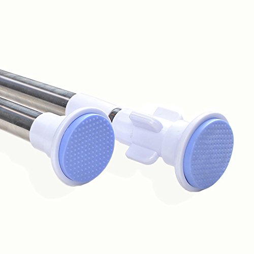 Preisvergleich Produktbild Itian Teleskop Edelstahl Gardinenstangen, Stange Ausziehbare Duschvorhang (110-200cm)