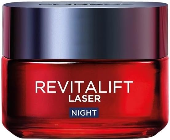 L'Oréal Paris - Trattamento “Revitalift Laser X3”, crema notte anti-età all'acido ialuronico