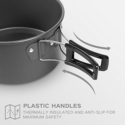 Terra Hiker Outdoor Geschirr, Camping Kochgeschirr Set, Leicht Aluminium Campinggeschirr - 4