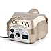 HailiCare 220V 35000RPM Professional Electric Nail Drill Machine Manicure Pedicure Kit Nails Salon with Pedal, Golden