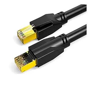 INICIO Cat 8 Ethernet Cable 6.6 Feet / 2m Network LAN Patch Cord Shielded High Speed CAT8 2000Mhz 40Gbps RJ45 8P8C 26AWG 4PAIRS SFTP SSTP for Modem Router PC Mac Laptop PS4 Xbox POE Switch Gaming