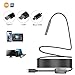 Produktbild UVINGO Endoskop 5m Inspektionskamera 3 in 1 Type C / USB / Micro USB Borescope 5,5mm Halb Steif Endoskopkamera HD CMOS Kamera Schlange Kamera Rohrkamera Wasserdicht IP67 mit 6 einstellbare LED Kabel für Android Smartphones Tablet mit OTG und UVC Funktion und PC Laptop