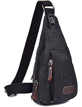 Butterme Outdoor Sports beiläufige Segeltuch Unbalance Rucksack Umhängetasche Sling Bag Brusttasche Schultertasche...