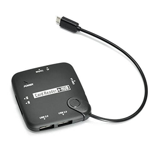 Incutex OTG Multi-Kartenleser 7 in 1 Kartenlesegerät micro USB 2.0 Multi-Adapter für Handys Smartphones Tablets - 2