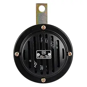 Life -Tec Bike Horn Black(12V) DC HIGH Tone(Black, 360/440 Hz, 105dB, 90mm Dia)