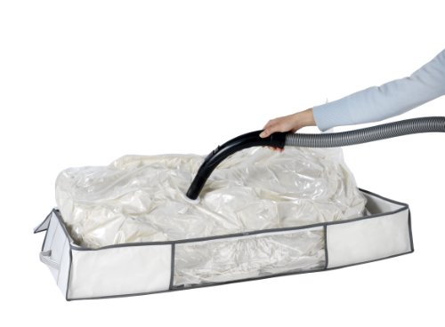 Wenko 7450023100 Vakuum Soft Unterbett-Box, 105 x 15 x 45 cm, weiß, Polypropylen - 6