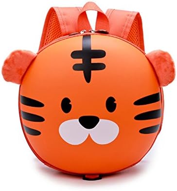 LANSHULAN Baby Toddler Mini Safety Anti-lost Tiger Backpack with Safety Leash for 1-4 Years (Orange)