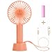 Produktbild Portable Mini USB Fan Handheld Personal Electric Desk Fan with Rechargeable Battery Table Fan for Office,Home,Kitchen,Travelling,Desktop,Student,Indoor,Outdoor, Bedroom,Cooling Tools (Pink)