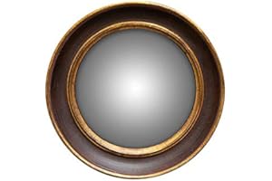 CHEHOMA Miroir Convexe Double Bord 4x18cm