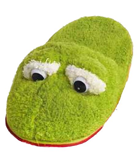 Preisvergleich Produktbild Hausschuhe Frosch, grün, Größe L = 41-43, Pantoffeln, Puschen